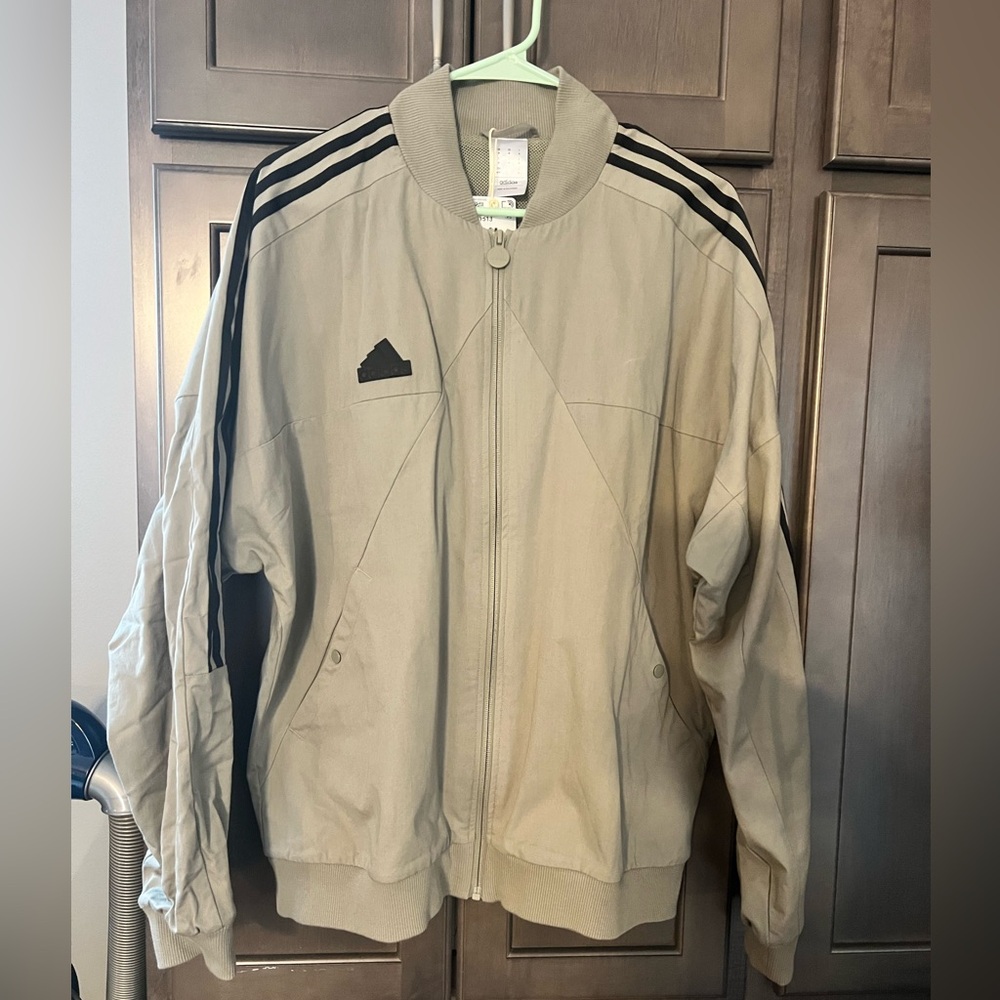 Adidas Men's Tiro Silver Pebble Multi-Sport Jacket Medium